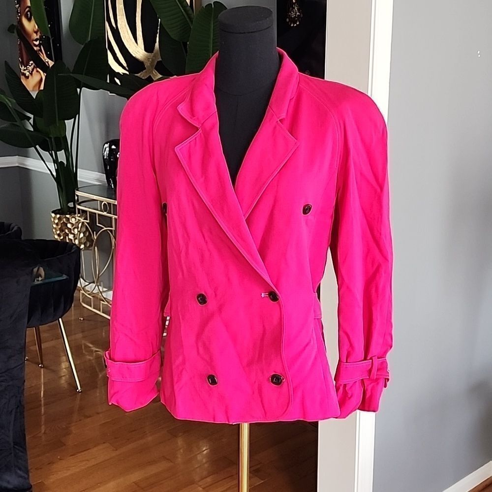 Vintage fuschia blazer sz 8